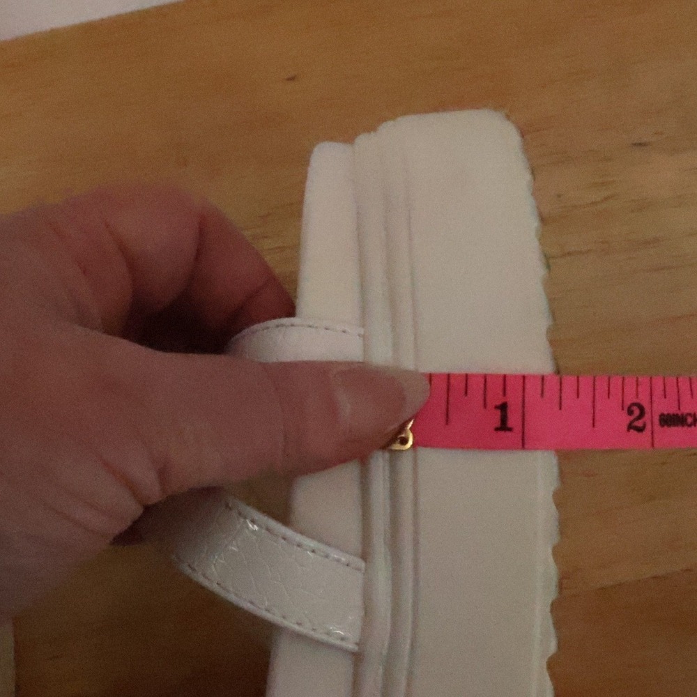 SIMMI London Bryliegh Platform Sandals Womens Size 7 to 7.5 White Chunky Beachy - Picture 6 of 12